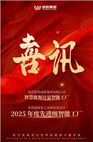 喜訊 | 威勝集團(tuán)智慧能源計(jì)量智能工廠獲評(píng) 2025 年度先進(jìn)級(jí)智能工廠